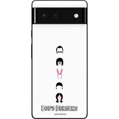 Bobs Burgers Silhouette Google Pixel 6 Skin